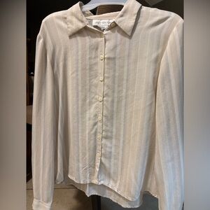 Jones New York Cream Blouse